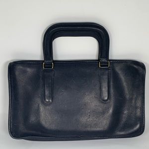 Coach Black Slim Satchel Leather Vintage